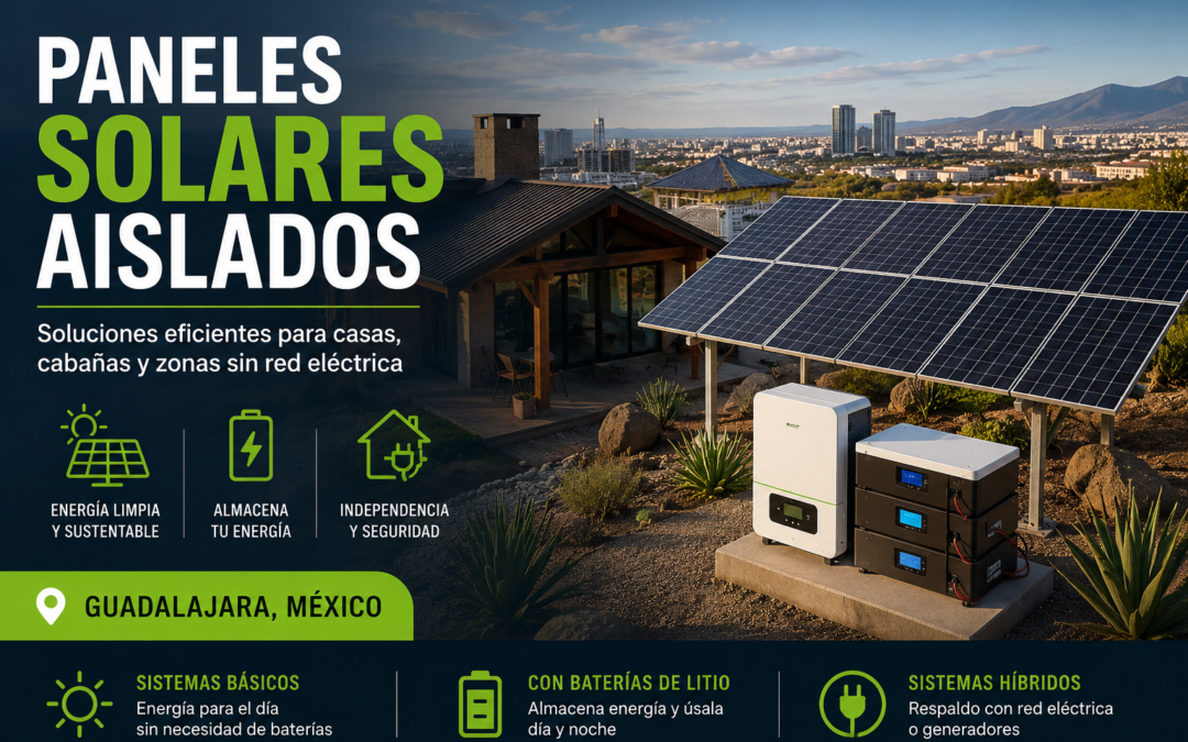 Paneles solares aislados: soluciones eficientes para casas, cabañas y zonas sin red eléctrica